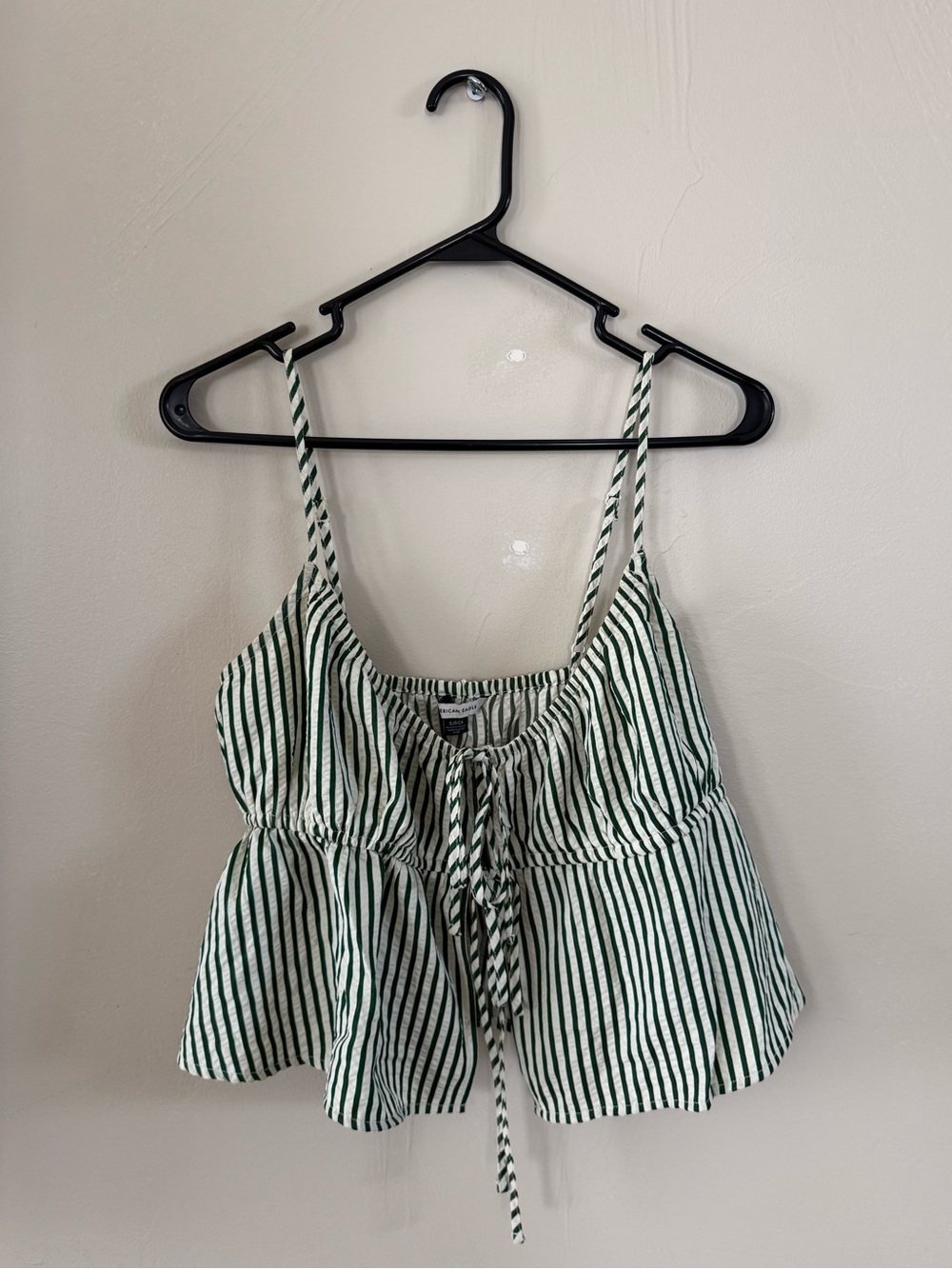 AE Tie Front Seersucker Cami
